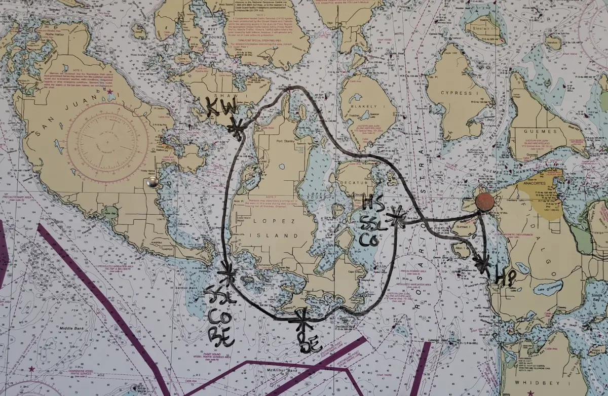 Whale Tour Map of Skagit Valley