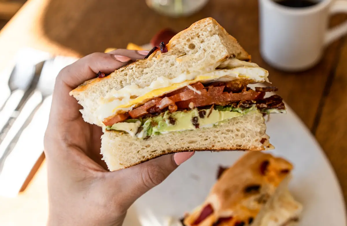 Delicious sandwich in Skagit Valley