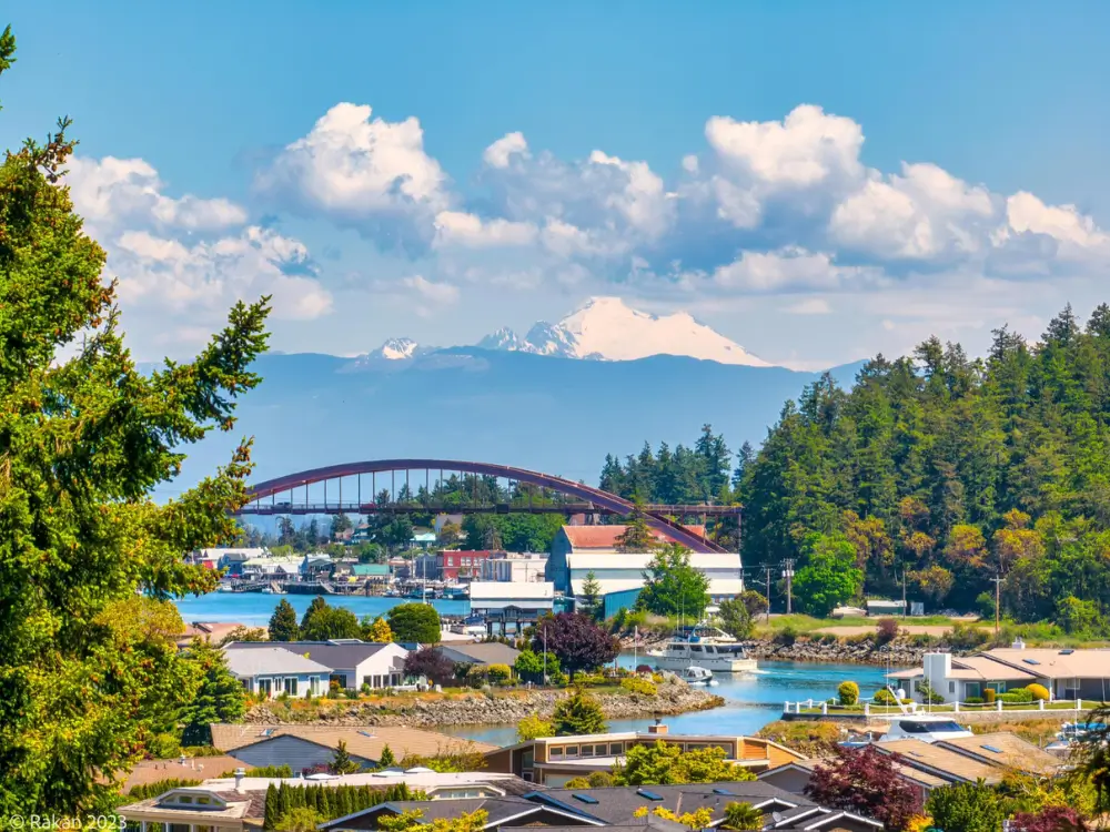 La Conner with Mount Baker