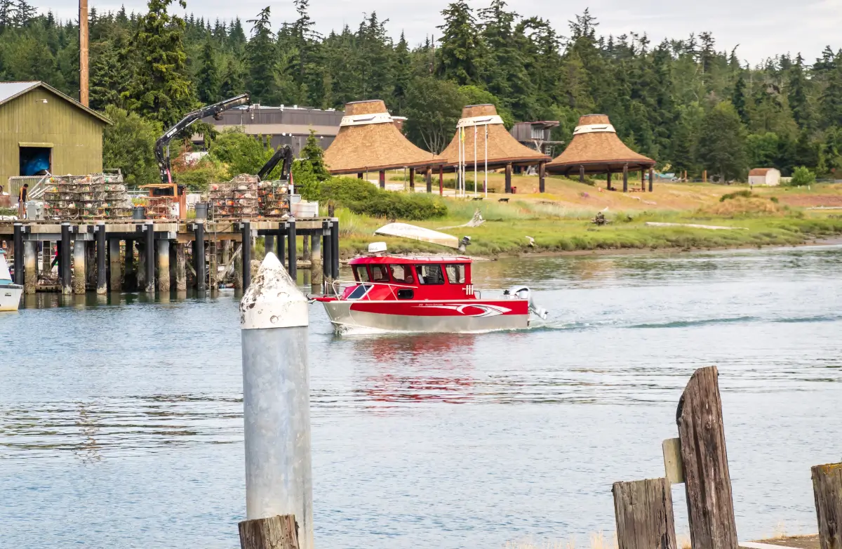 Boat in the La Conner Channel