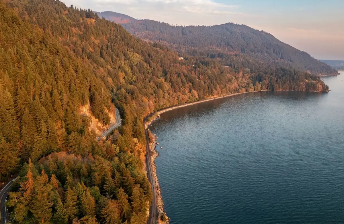 Chuckanut Drive in the Fall