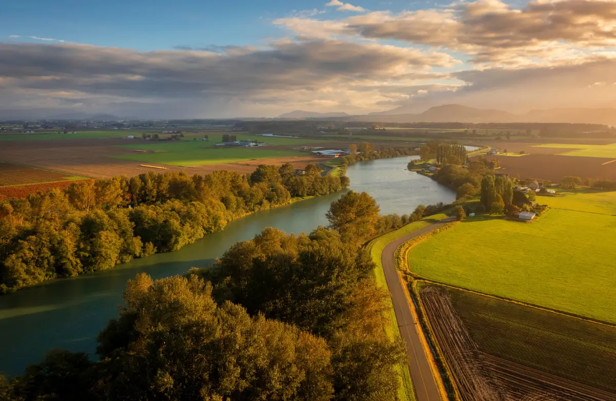 Skagit Valley at sunset