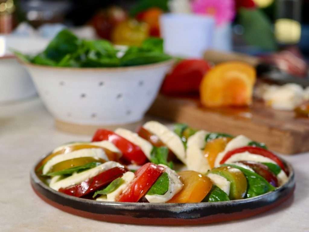 caprese dish