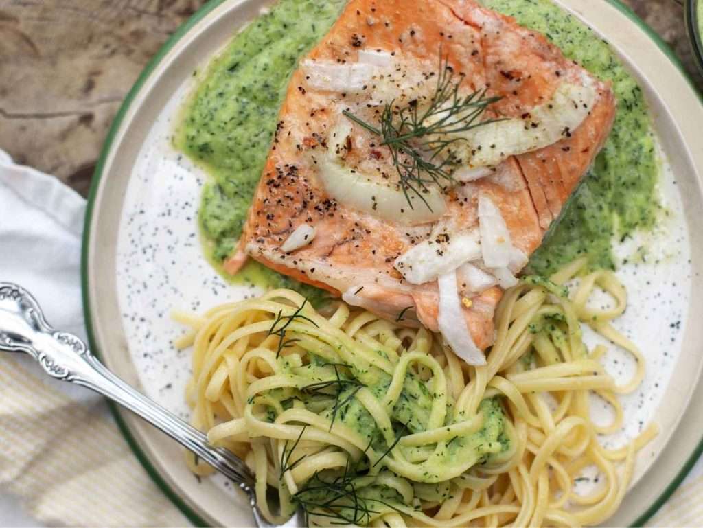 salmon dish