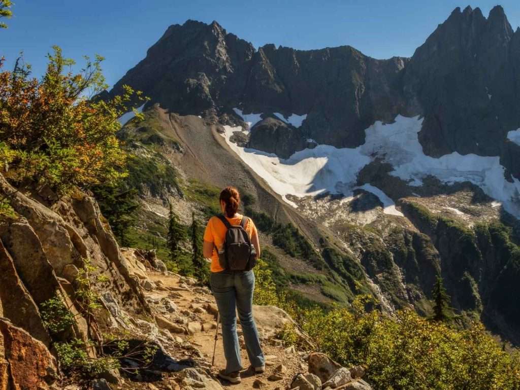 Hiker on a trail