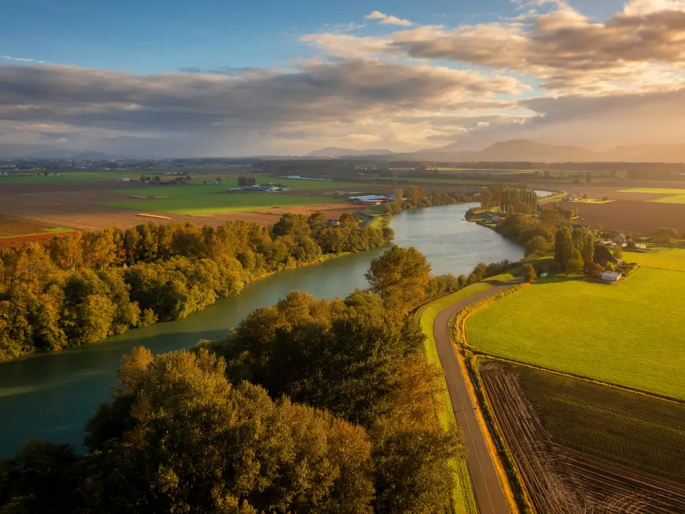 Skagit Valley at sunset