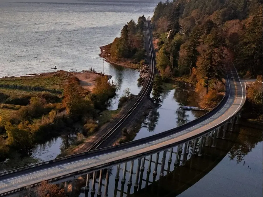 Chuckanut Drive in the Fall