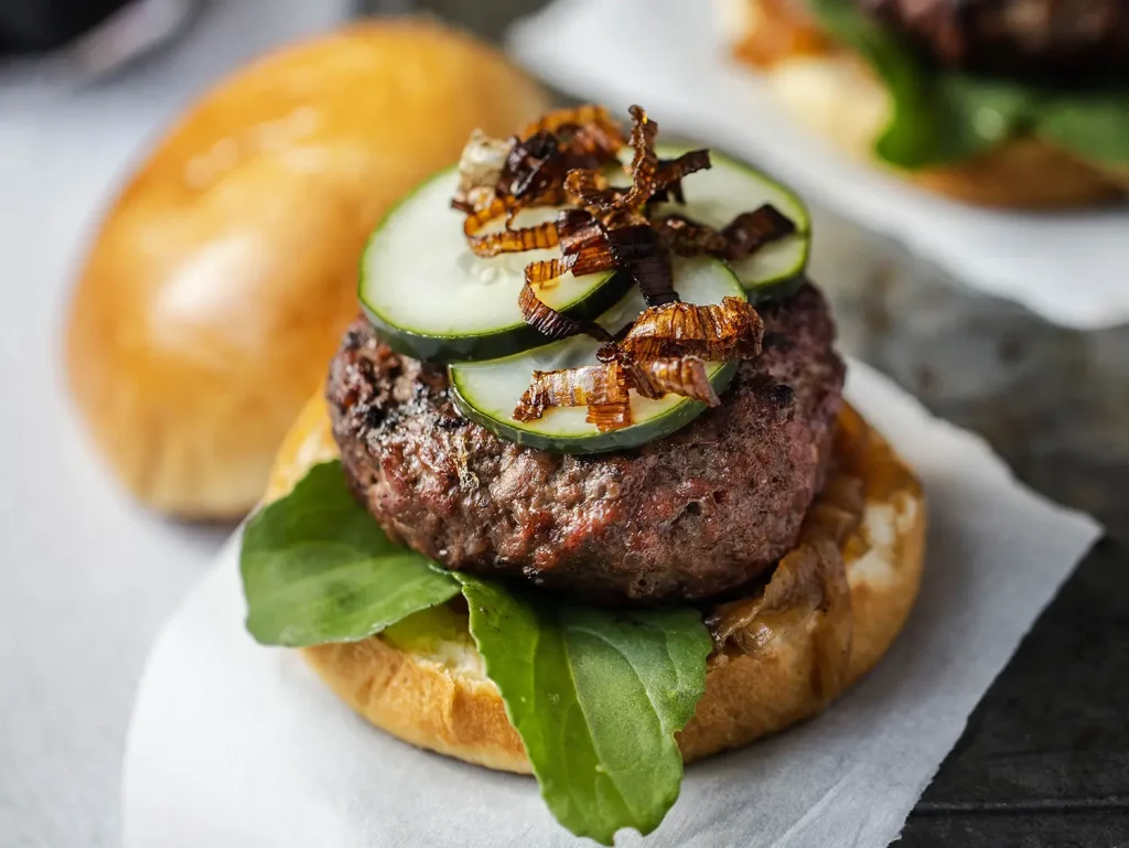 Gouda Stuffed Burger